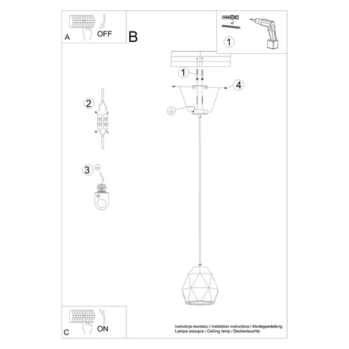 Keramické závěsné svítidlo MINT moderní bílé nad jídelní stůl a do kuchyně