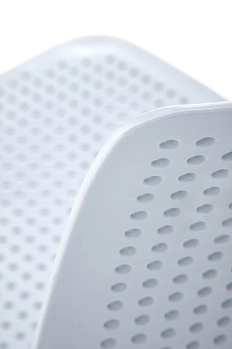 Zahradní židle Sylie Intesi modrá z polypropylenu, stohovatelná, moderní do zahrady