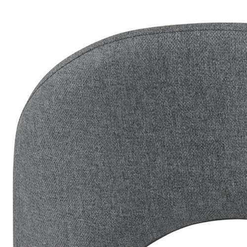 Barová židle s opěrkou Ayla čalouněná světle šedá 65 cm do moderní kuchyně Actona