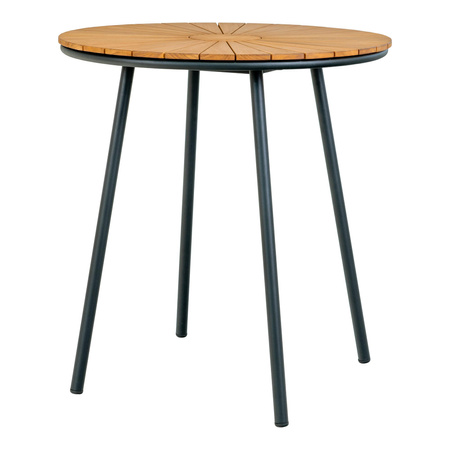 Cleveland teak/černý pomocný stůl