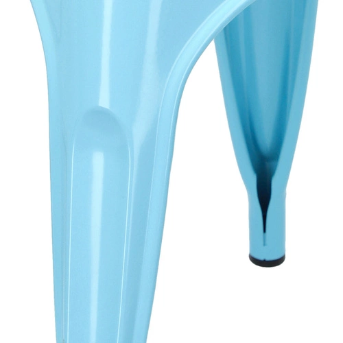 Kovová židle Paris Arms modrá do jídelny a kuchyně ve stylu Tolix industriální