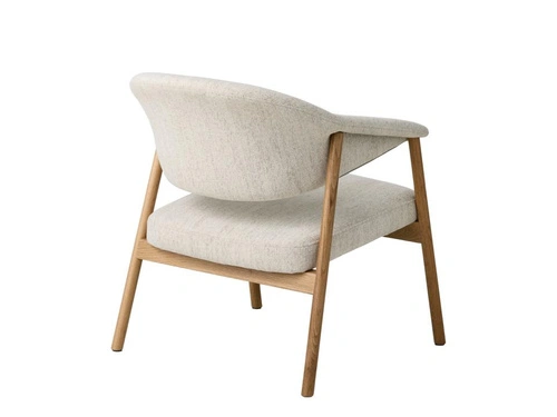 Křeslo do obýváku Elk Harmony 110 pískové skandinávský přírodní dub