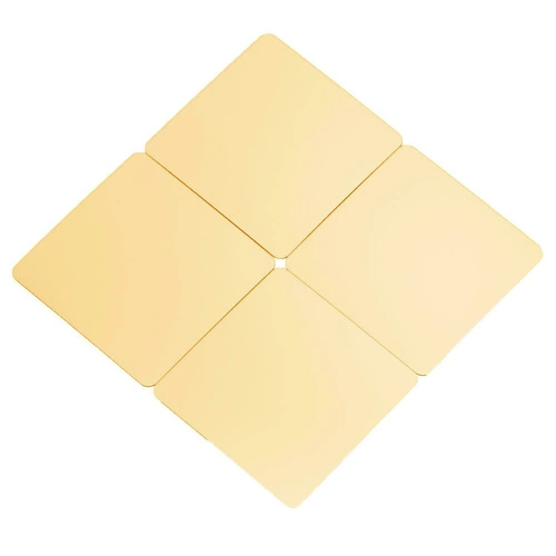 Zrcadlové dekorace Čtverec 12 kusů