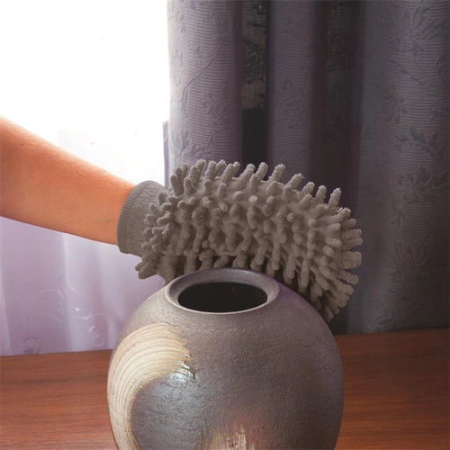 Prachovka z mikrovlákna šedá