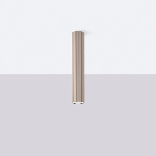 Stropní svítidlo KARBON 40 taupe moderní kulaté béžové do obýváku a kuchyně