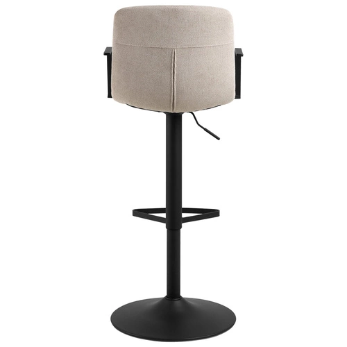 Otočná barová židle Pablo béžová s opěrkou a područkami do moderní kuchyně Actona