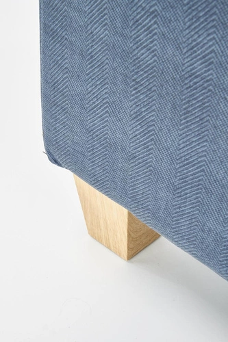 Rozkládací křeslo do obýváku Darb modré moderní čalouněné relaxační Intesi