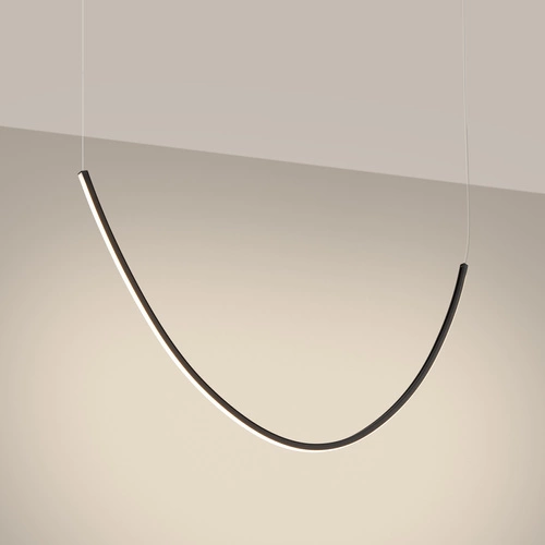 Moderní LED lustr ALVAR 1 černý nad stůl do obýváku a jídelny Thoro