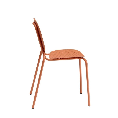 Kovová židle Si-Si Dots SCAB Design moderní na zahradu, terasu i do restaurace oranžová