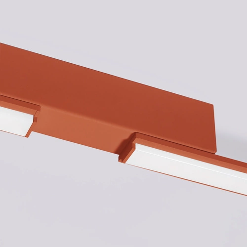 Stropní LED svítidlo LAGOM červené moderní do obýváku a kuchyně Thoro 3000K