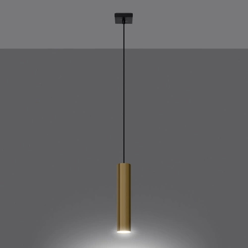 Závěsné svítidlo Lagos moderní zlaté kovové nastavitelné do obýváku a nad stůl 1-bodové