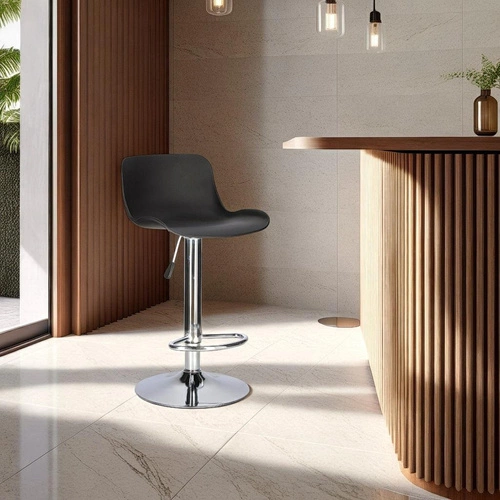 Barová židle Inge černá/chrom