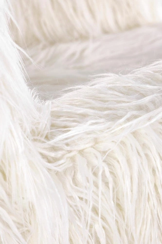 Krémové houpací křeslo Natsu