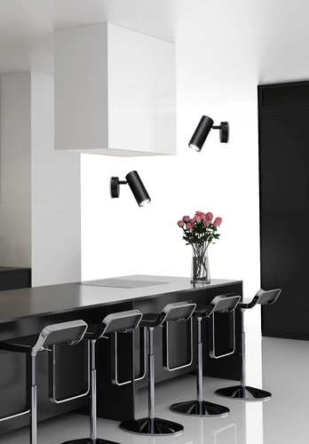 Nástěnné svítidlo Colly lampa černá 1x15W GU10 stínidlo černé