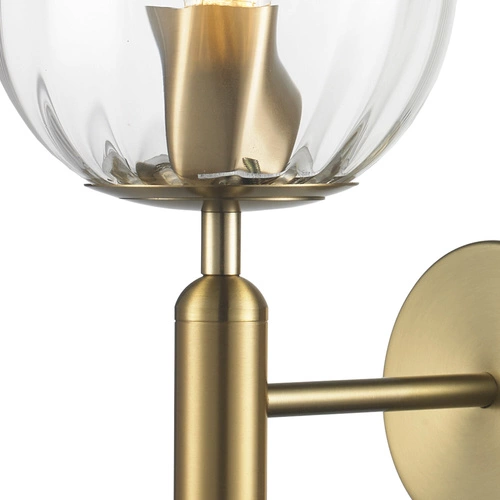 Nástěnné svítidlo PALLA moderní zlaté skleněné 15 cm do ložnice a obýváku Step into Design