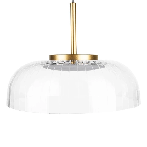 Moderní skleněné LED stropní svítidlo černo-zlaté do obývacího pokoje Vitrum