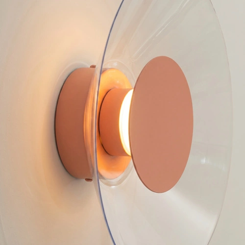 Nástěnné svítidlo ASTRO LED broskvové moderní do obývacího pokoje