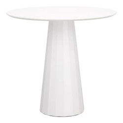 Kulatý jídelní stůl Florero 80 cm bílý moderní na jedné noze do jídelny a obýváku Intesi