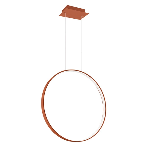 Závěsné LED svítidlo RIO 55 červené moderní nad stůl do kuchyně a jídelny s nastavitelnou výškou