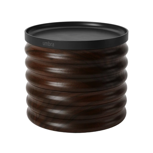 Dřevěný dvoupatrový stojan na šperky Umbra Tesora ořech