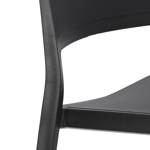 Zahradní plastová židle Kate SCAB Design antracit, stohovatelná, snadno čistitelná