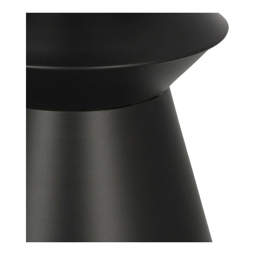 Kulatý černý kovový konferenční stolek Sohan moderní loftový do obýváku 36 cm