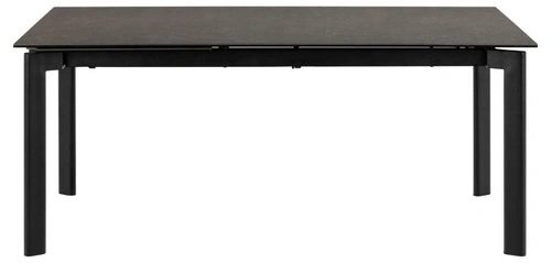 Rozkládací jídelní stůl Palermo černá keramika 180–240 cm