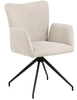 Jídelní židle Laura Actona čalouněná béžová otočná s područkami moderní