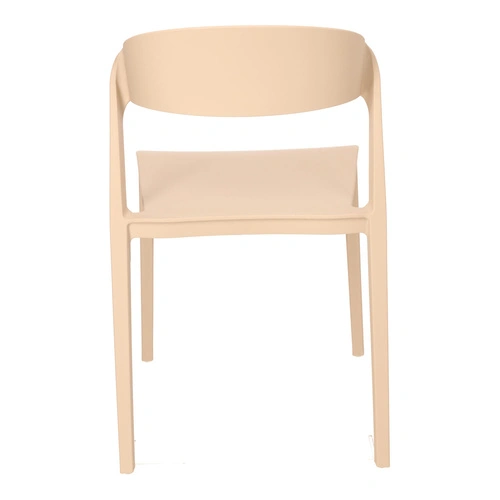 Židle Ribbon béžová plastová moderní jídelní a kuchyňská židle