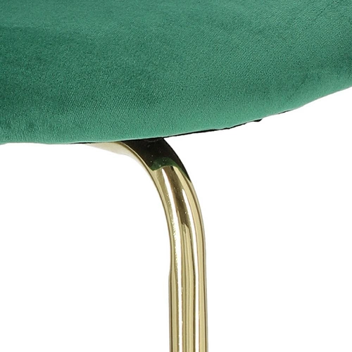 Židle Solie Velvet zelená/zlatá Výprodej