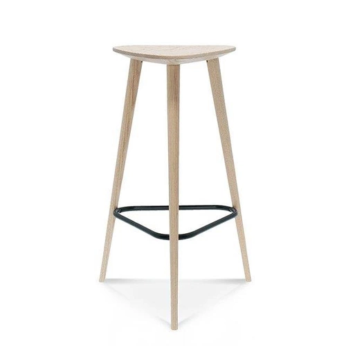 Dřevěný čalouněný barový stoliček Finn Fameg 78 cm moderní na míru do kuchyně