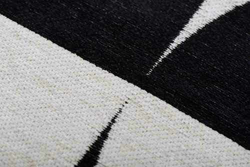 Moderní koberec do obýváku Mono White 160x230 protiskluzový snadno čistitelný glamour