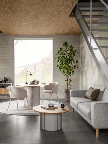 Jídelní židle Eleonor béžová Basel 24 béžový podstavec outlet