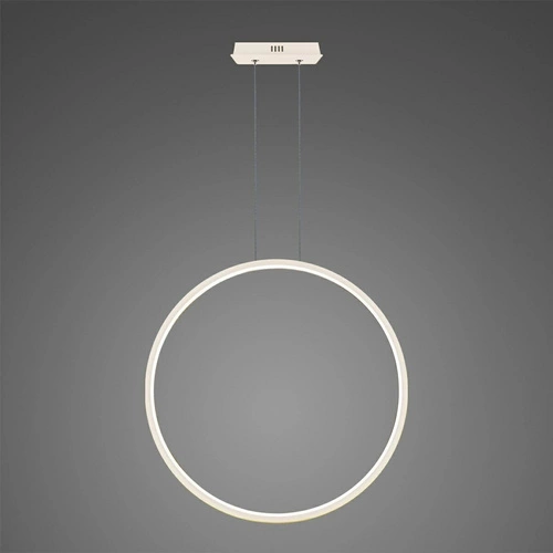 Stropní LED svítidlo kulaté Altavola Ledové Kruhy 100 cm bílé do obýváku s regulací