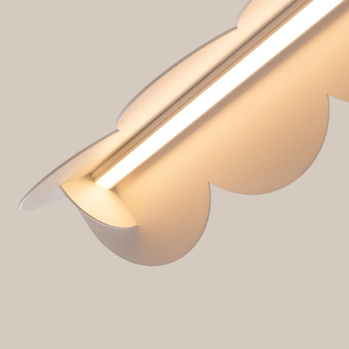 Moderní závěsné LED svítidlo BISCUIT bílé s nastavitelnou výškou do obýváku nebo nad stůl