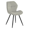 Čalouněná jídelní židle Petri Actona moderní béžová s černými kovovými nohami