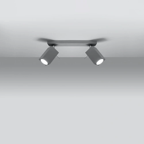 Stropní svítidlo MERIDA 2 šedé moderní kovové do obýváku kuchyně jídelny Sollux