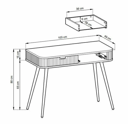 Černá sestava nábytku do obývacího pokoje Seda s černými nohami
