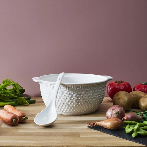 Sada na servírování polévky, lžíce, 6 misek