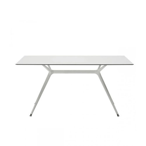 Jídelní stůl Metropolis 160x90 bílý moderní pevný laminovaný SCAB Design