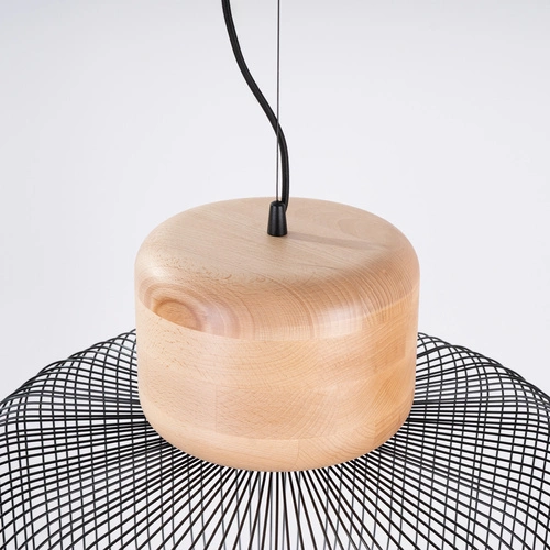 Stropní svítidlo GABBIA 55 černé industriální nad stůl do obýváku a jídelny