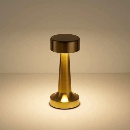 Dotyková LED noční lampička TAVOLO A Step into Design zlatá moderní do ložnice 21 cm