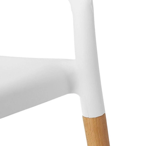Jídelní židle Cole inspirovaná Ecco bílá skandinávská stohovatelná snadné čištění