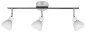 Stropní LED svítidlo Roy bílá, nastavitelná, 3bodová, do obýváku, kuchyně a jídelny, 56 cm