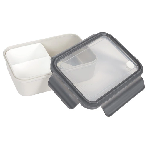 Lunchbox Clip Intesi šedý moderní box na oběd do práce a školy 1,26 l z polypropylenu