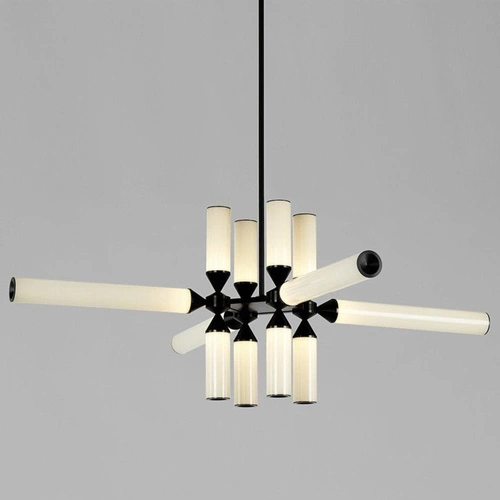 Stropní LED svítidlo QUADRO-12 černé moderní nastavitelné do obýváku nebo jídelny