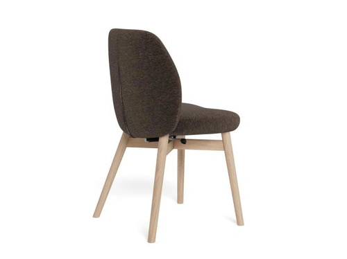 Jídelní čalouněná židle Joy hnědá bělený dub Actona