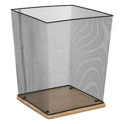 Kancelářský odpadkový koš Havi černý kovovo-bambusový 19l moderní 5five simply smart