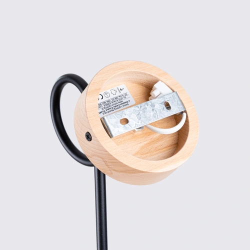 Nástěnné svítidlo EMBER černé dřevěné moderní do obýváku a ložnice SOLLUX LIGHTING