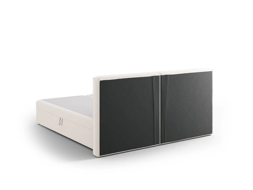 Čalouněná postel Jodie béžová 160x200 s úložným prostorem moderní do ložnice